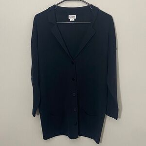 Black Button-Up Cardigan